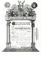 9th Earls Certificate